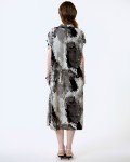 SIXDO6 G-Black V-Neck Woven Loose Dress